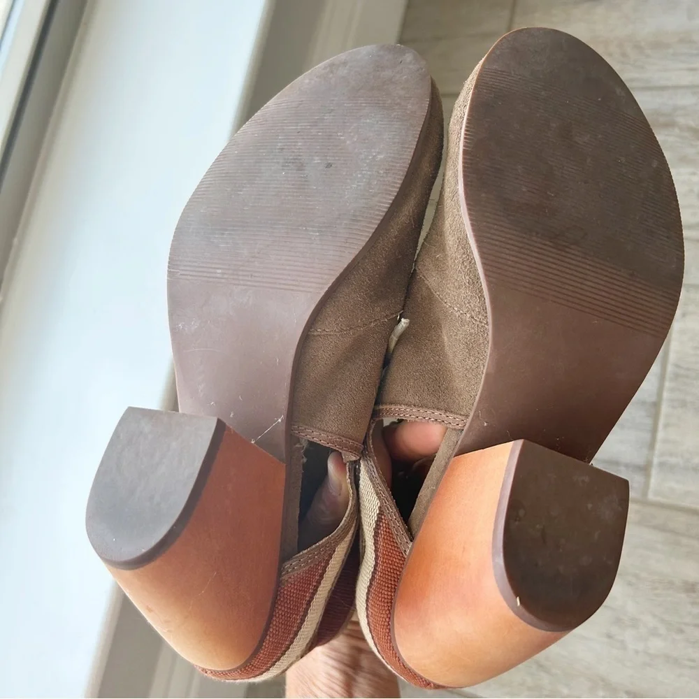 Anthropologie Latigo Soleil Suede Lace Up Bootie